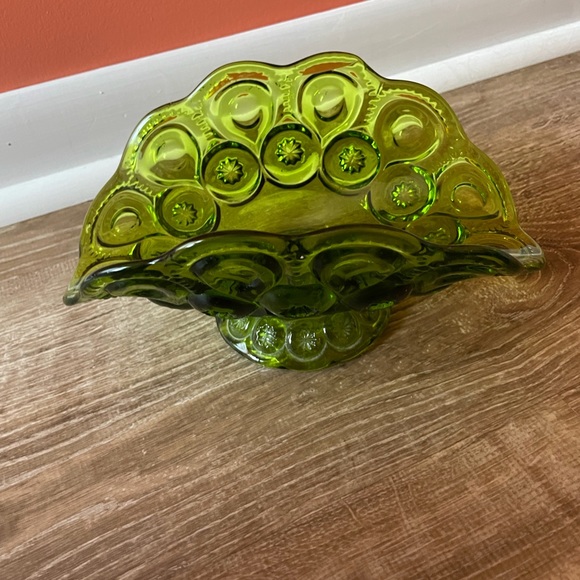 Vintage 1960’s L.E. Smith Glass Moon and Stars Banana Boat - Picture 4 of 15